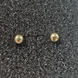18k real saudi gold Ball earrings